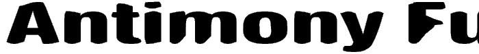 Antimony Funk font